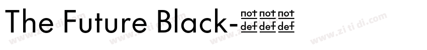 The Future Black字体转换